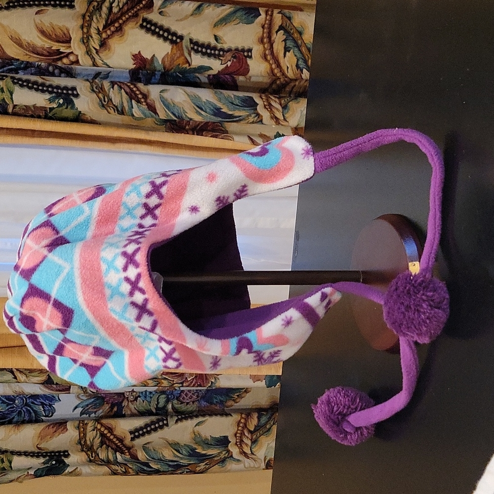 So Child Hat Reversible Pink Purple Blue White Size Girl